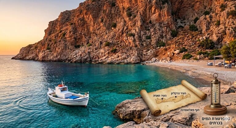 טמפרטורת מים בכרתים